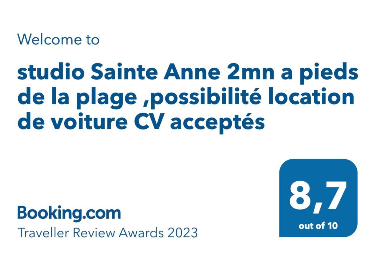 Studio Sainte Anne 2Mn A Pieds De La Plage ,Possibilite Location De Voiture מראה חיצוני תמונה